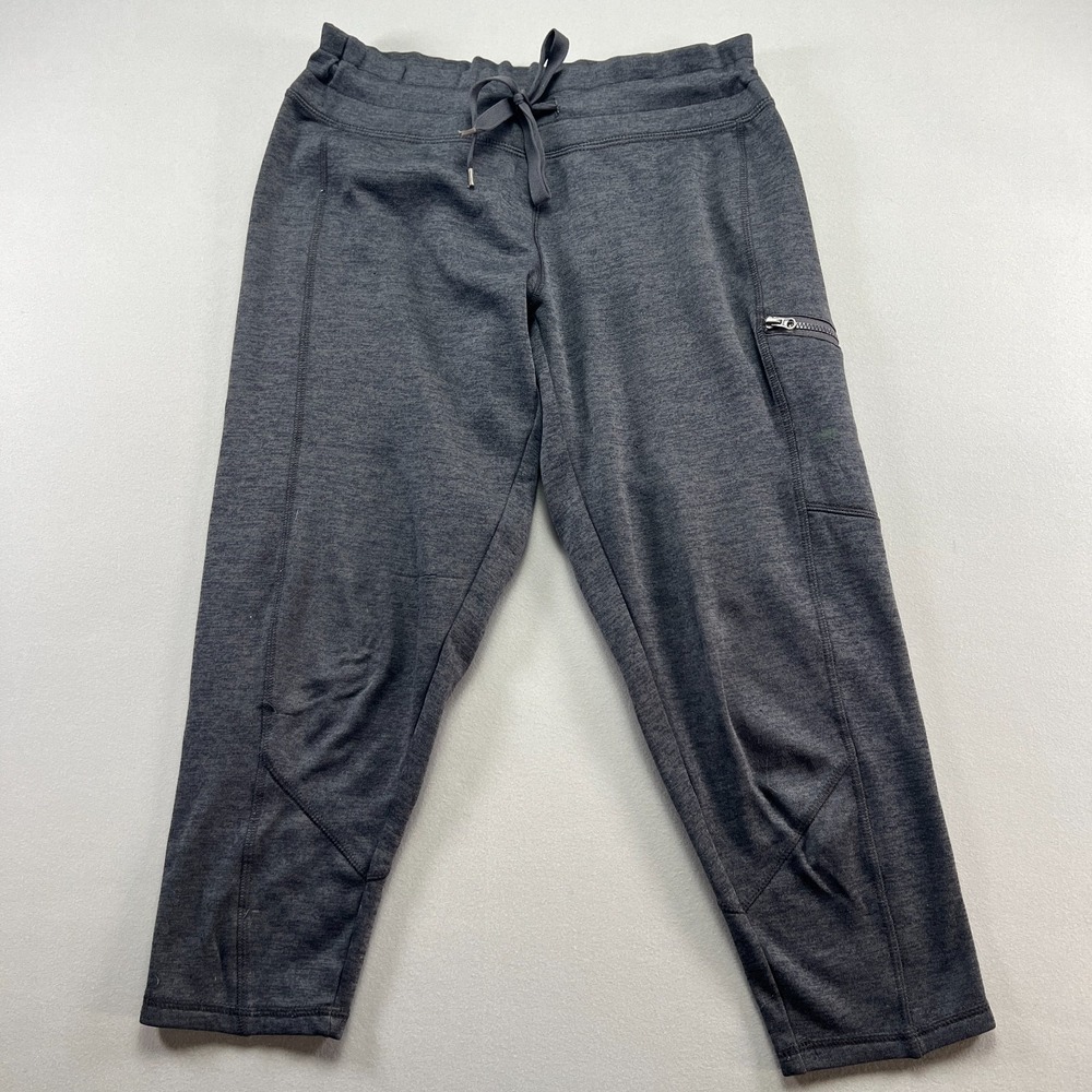 C9 By Champion Capri Pants Womens S Charcoal Gray Cargo Pocket Moisture Wicking